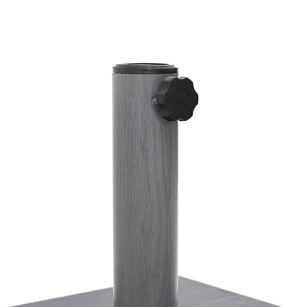 vidaXL Sonnenschirmständer Dunkelgrau Holzlook 45 x 45 x 31,5 cm