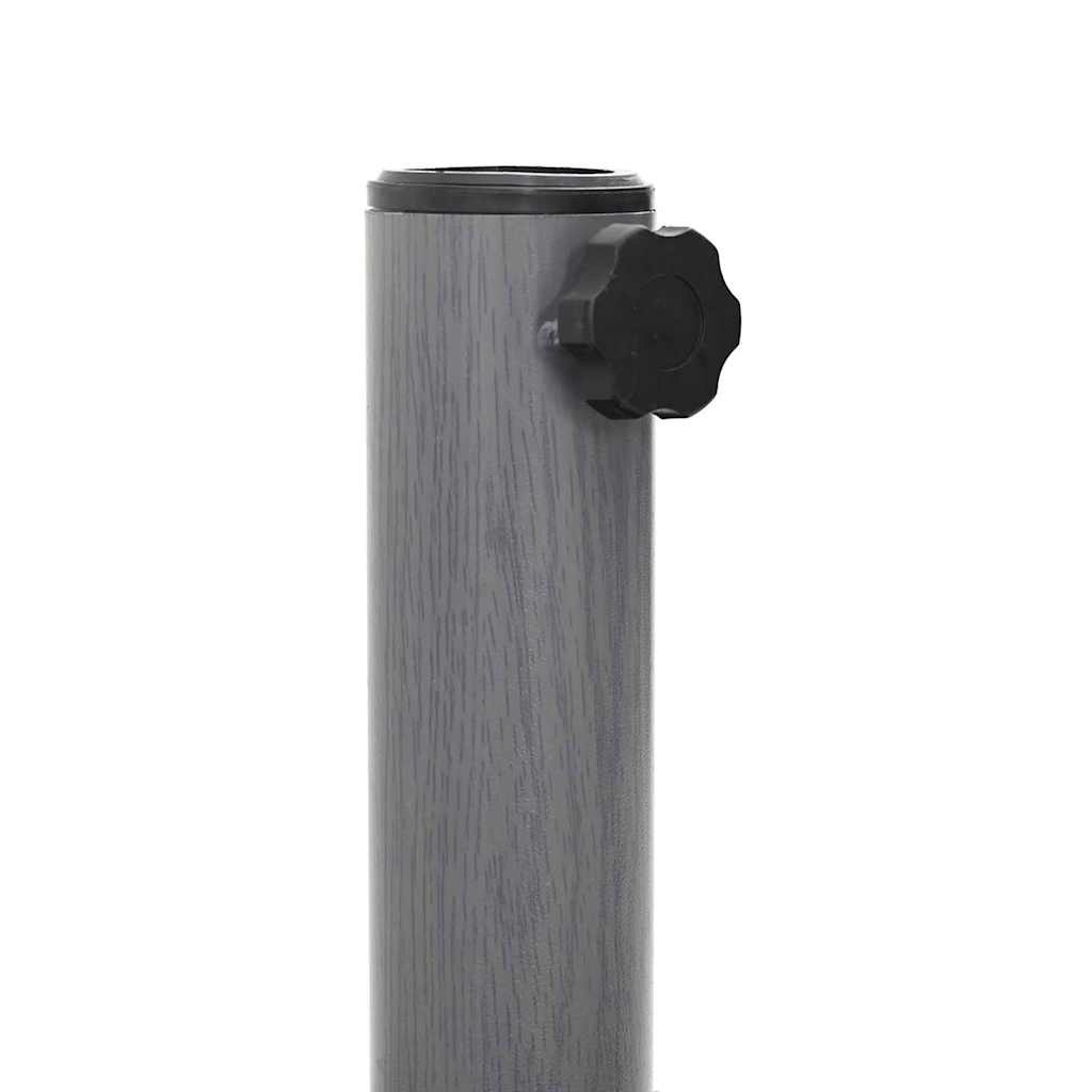 vidaXL Sonnenschirmständer Dunkelgrau Holzlook 48 x 48 x 32 cm