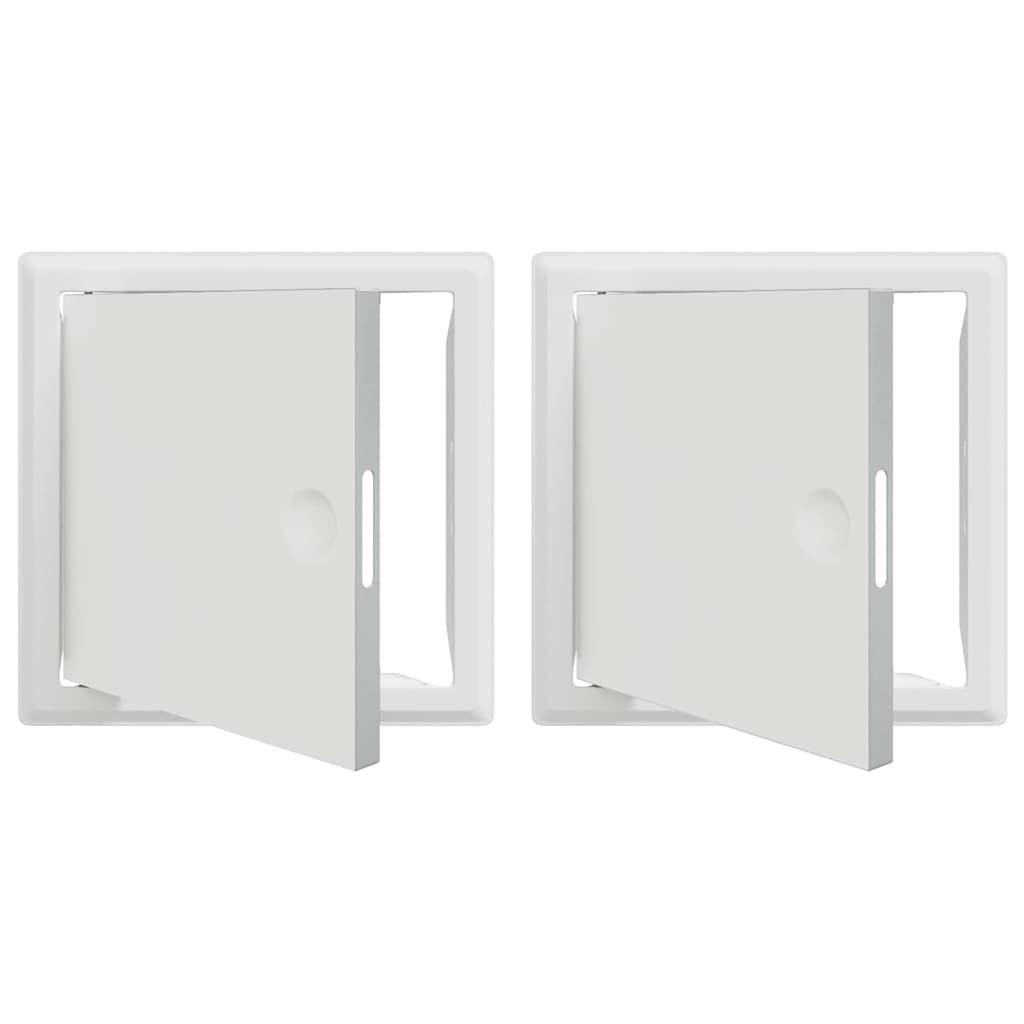 vidaXL Zugangsklappe 2 pcs Weiß 63 x 33 x 3 cm Stahl