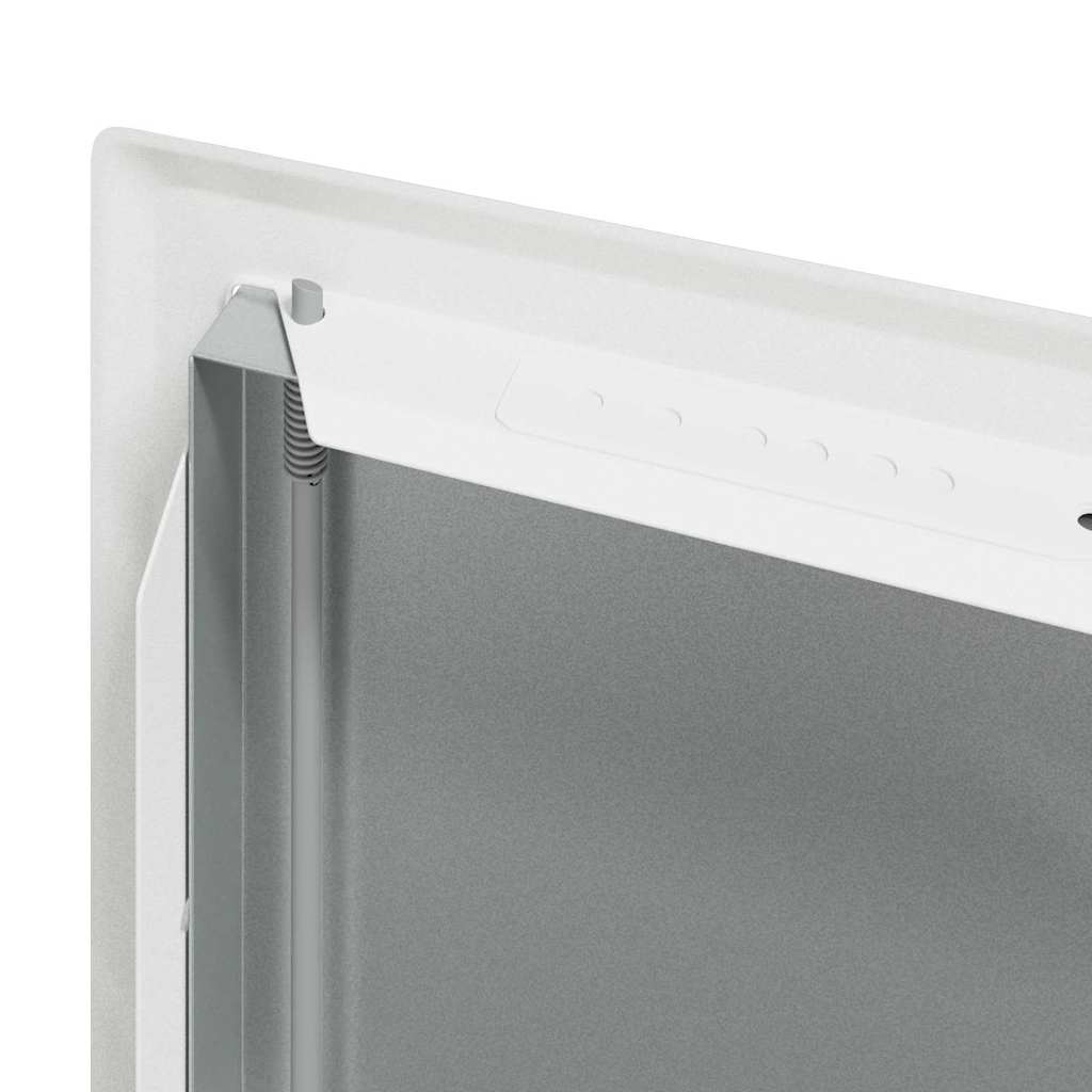 vidaXL Zugangsklappe 2 pcs Weiß 63 x 33 x 3 cm Stahl