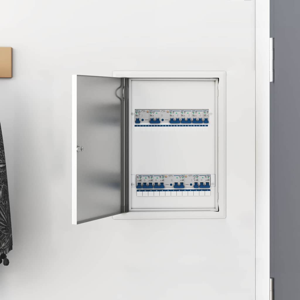 vidaXL Zugangsklappe 2 pcs Weiß 23 x 23 x 3 cm Stahl