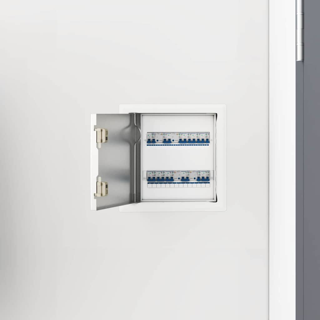 vidaXL Zugangsklappe 2 pcs Weiß 23 x 23 x 3 cm Stahl