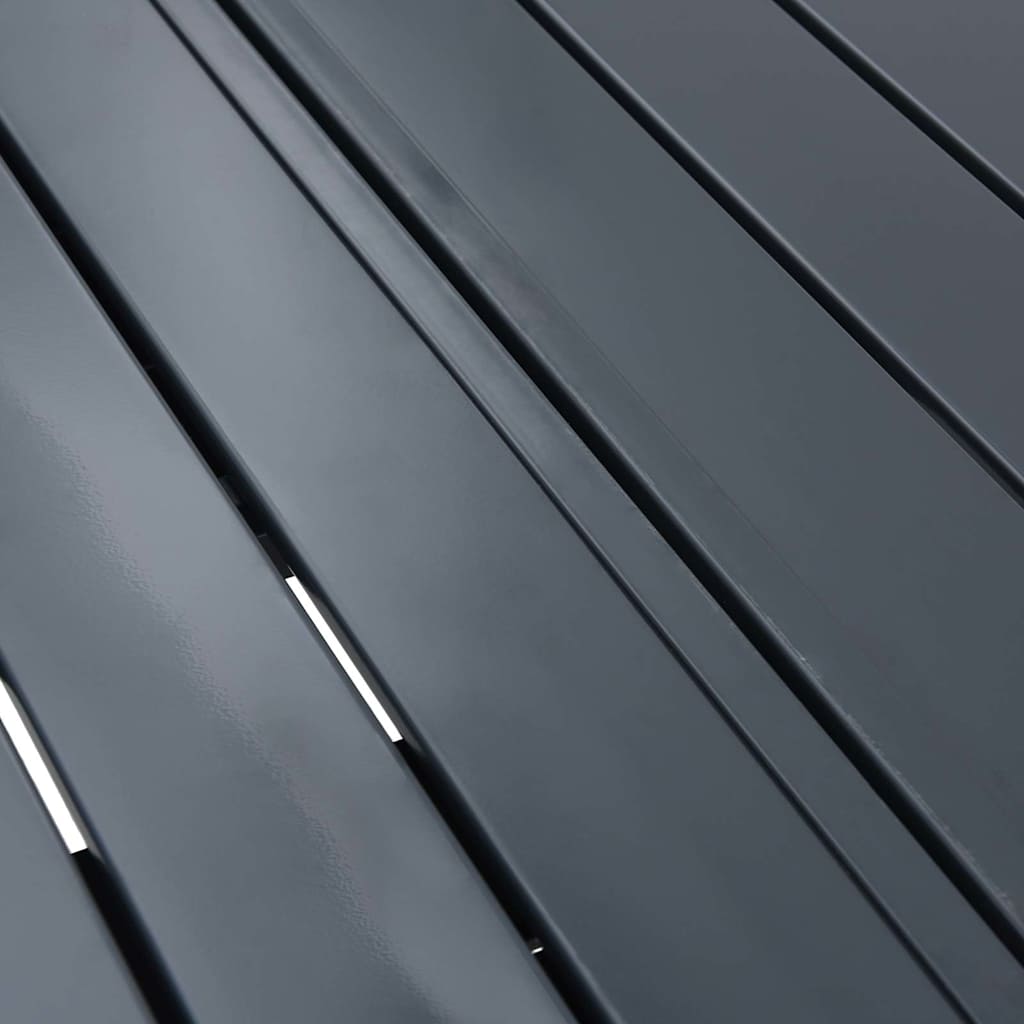 vidaXL Terrassentisch Anthrazit 180 x 80 x 74 cm