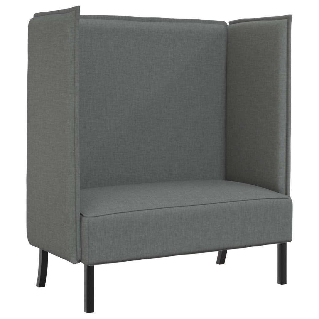 vidaXL Hoher Rücken Sofa Hellgrau 109 x 56 x 121 cm Stoff