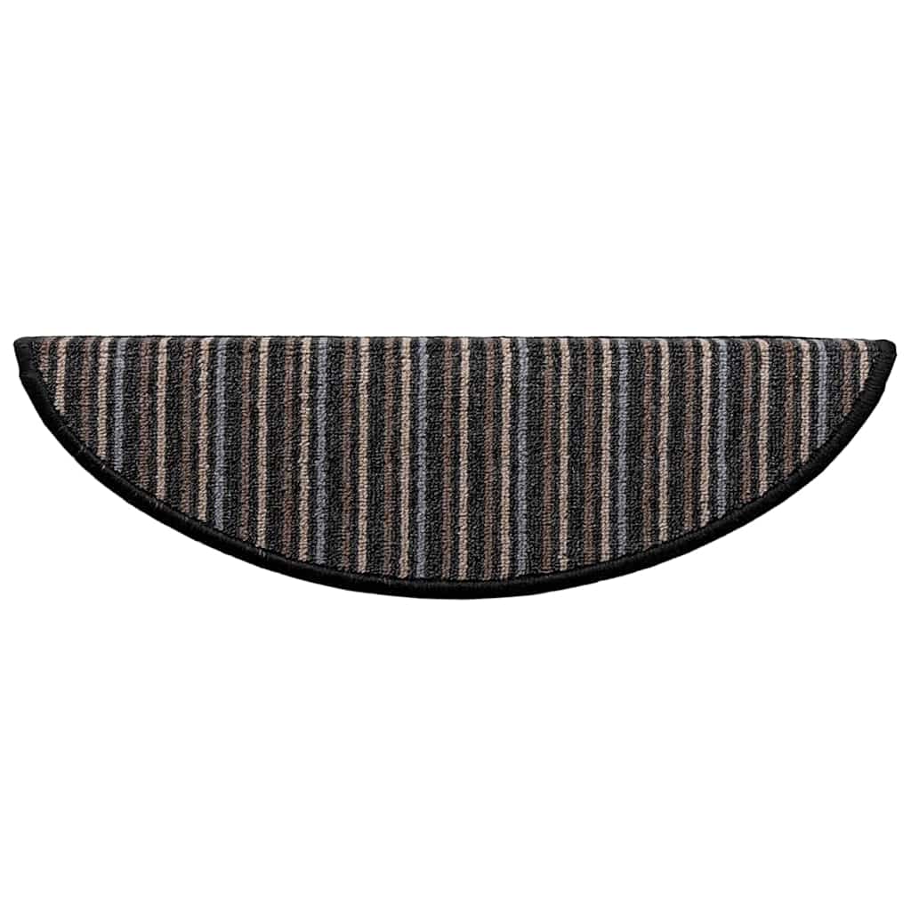 vidaXL Selbstklebende Treppenschoner 15 pcs Anthrazit 56 x 17 x 3 cm