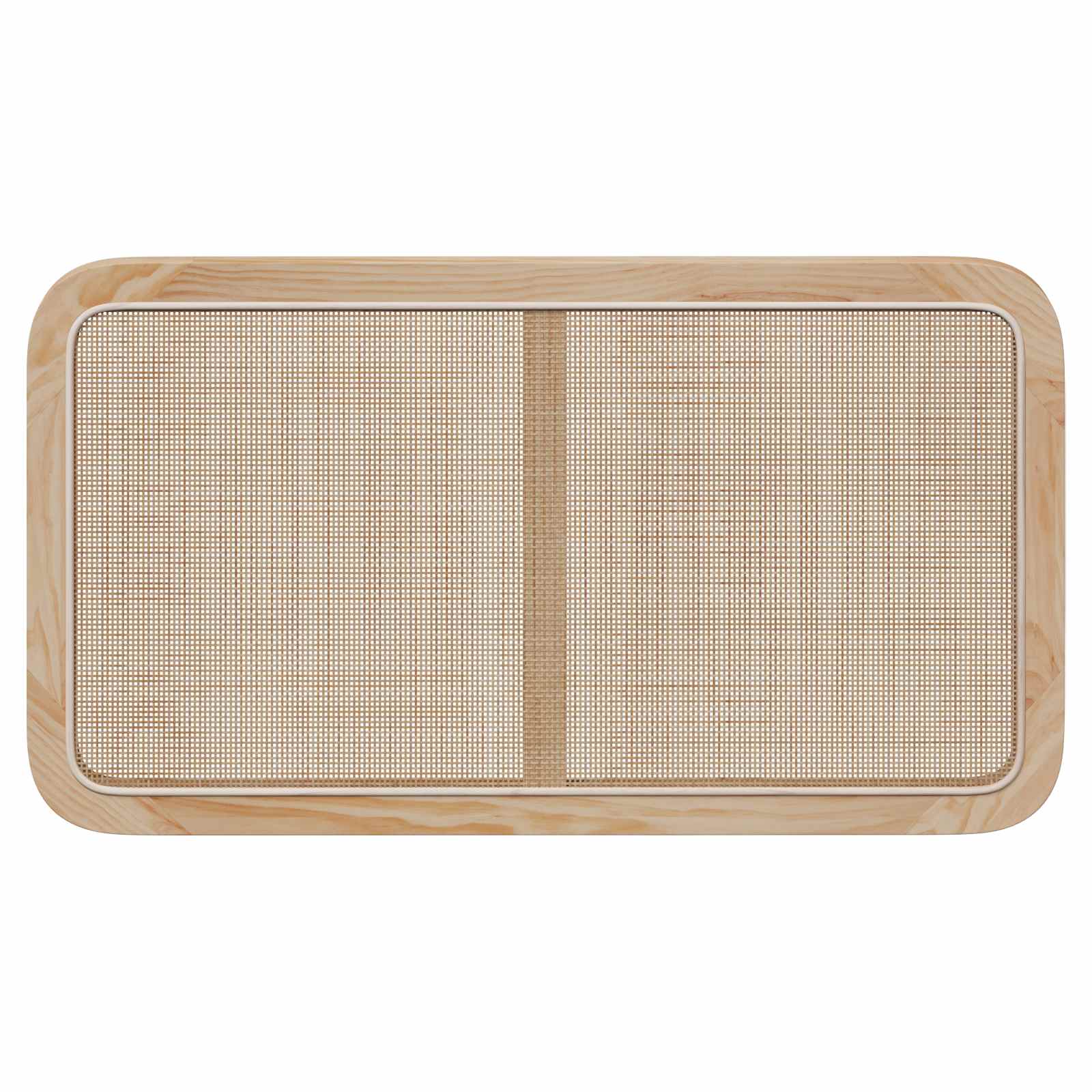 vidaXL Kopfteil mit Kopfteil Natur 100 x 55 x 3 cm Rattan