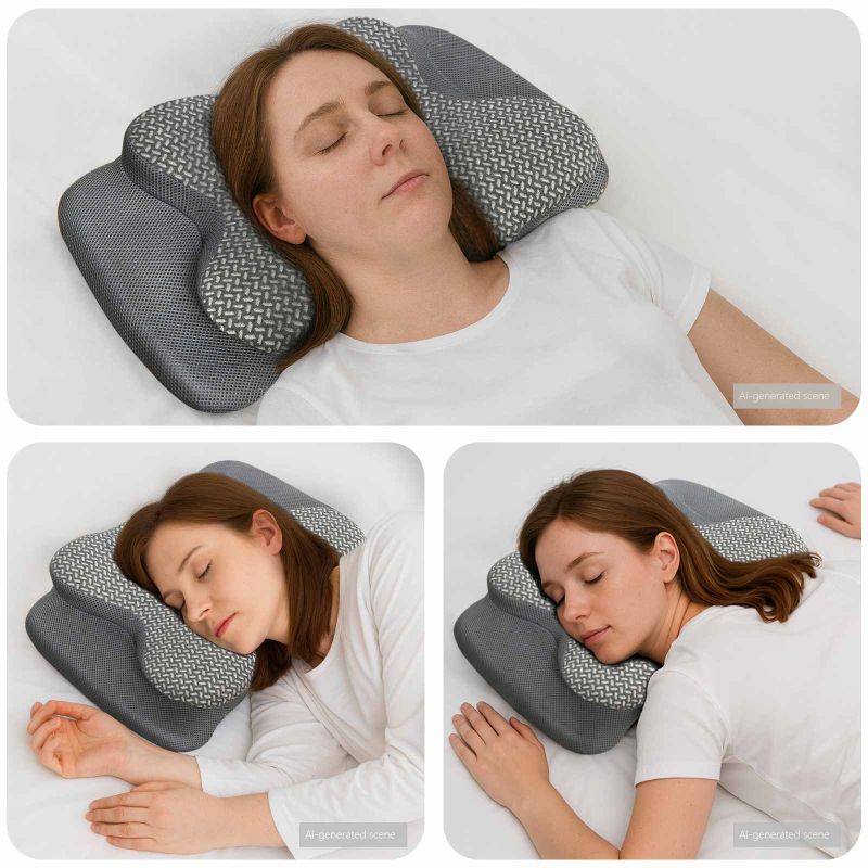 vidaXL Kopfkissen mit Kissen Weiß 60 x 37 x 13 cm Polyester