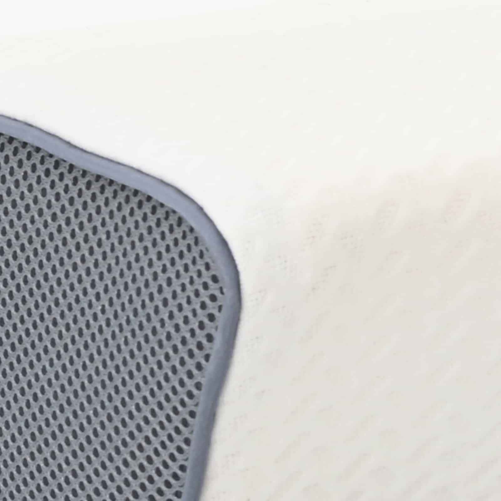 vidaXL Kopfkissen mit Kissen Weiß 60 x 34 x 11 cm Polyester