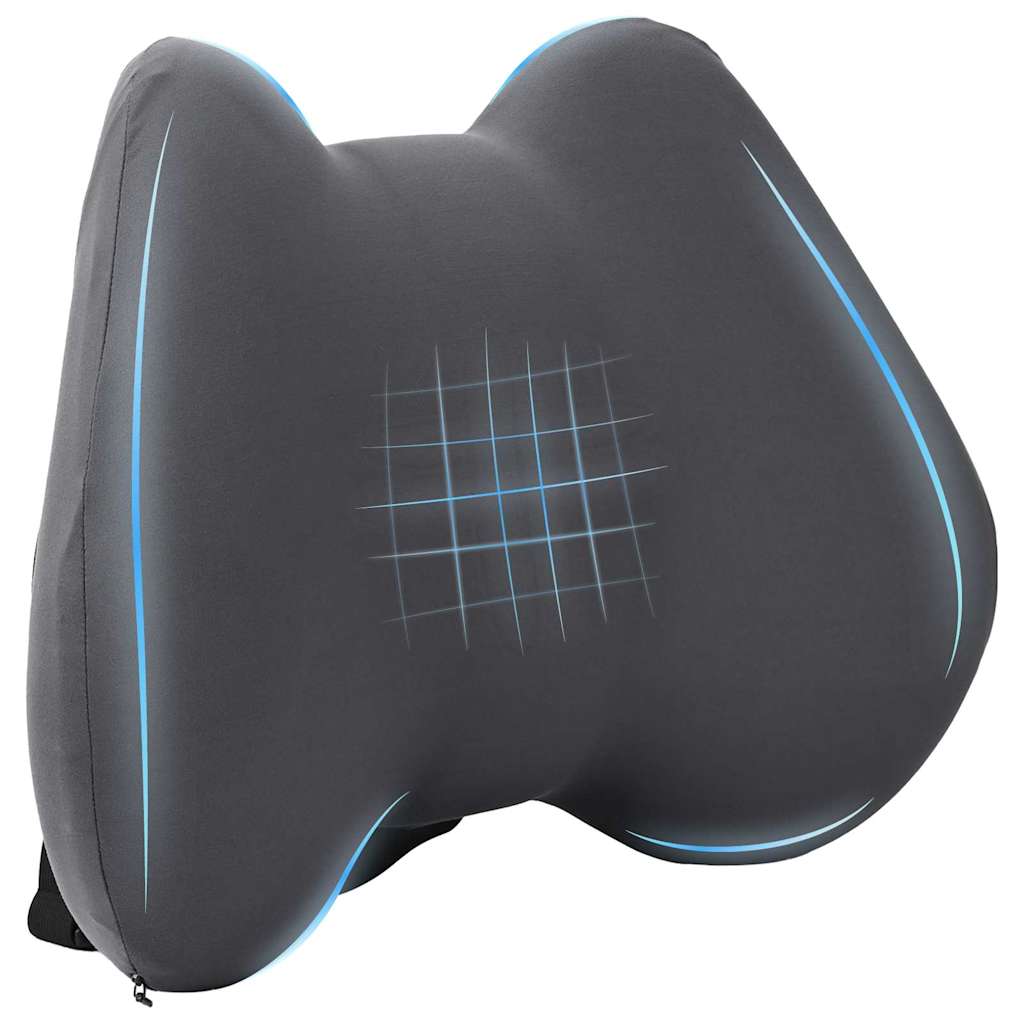 vidaXL Kopfkissen mit Kissen Grau 42 x 32 x 14 cm Polyester