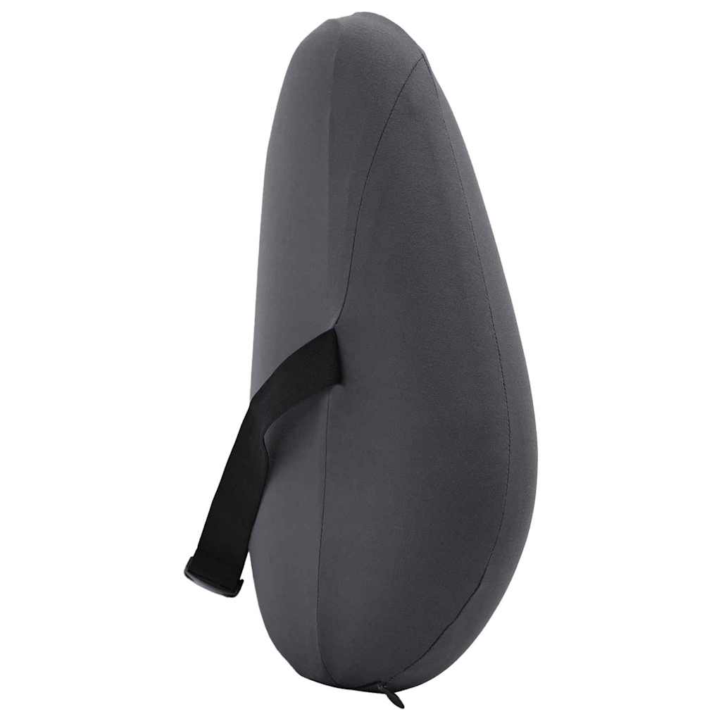 vidaXL Kopfkissen mit Kissen Grau 42 x 32 x 14 cm Polyester