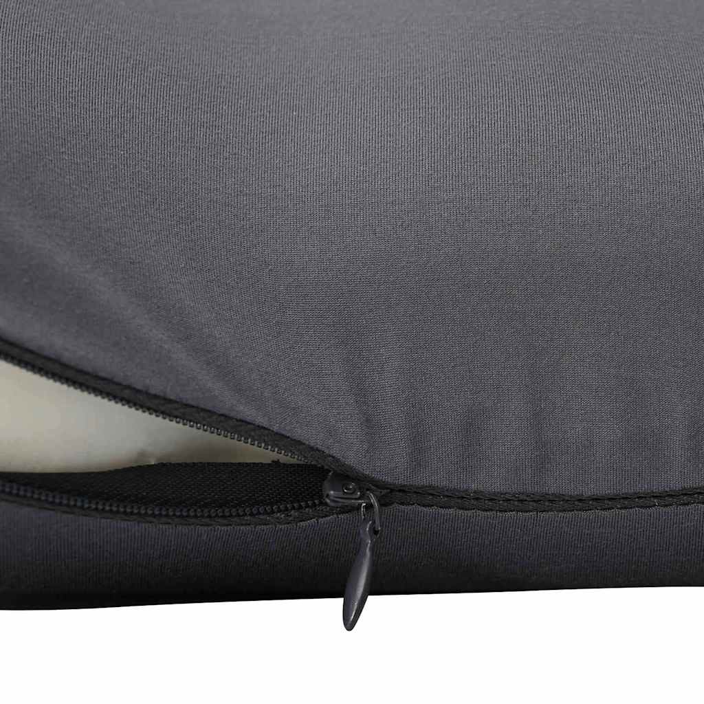vidaXL Kopfkissen mit Kissen Grau 42 x 32 x 14 cm Polyester