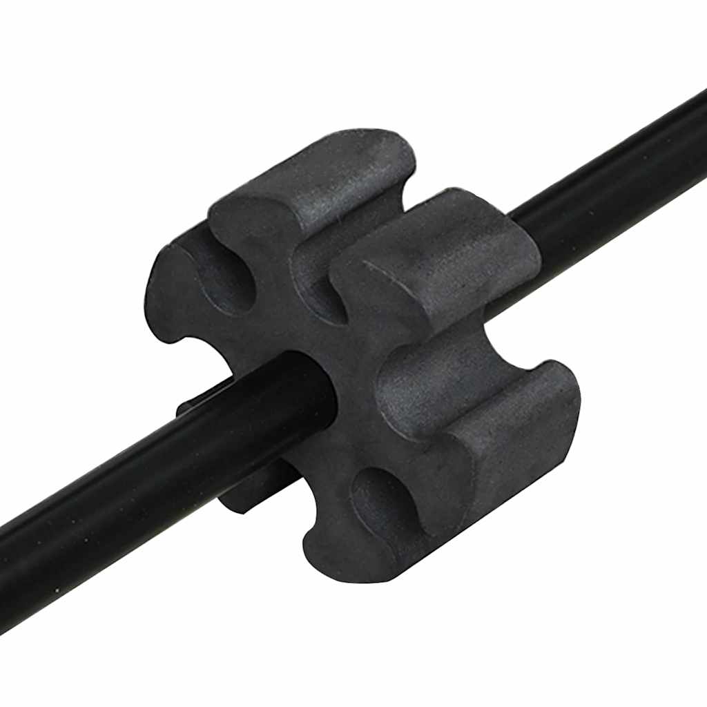 vidaXL Tennisnetz Schwarz und Rot 301 x 90.5 x 87 cm Polyester