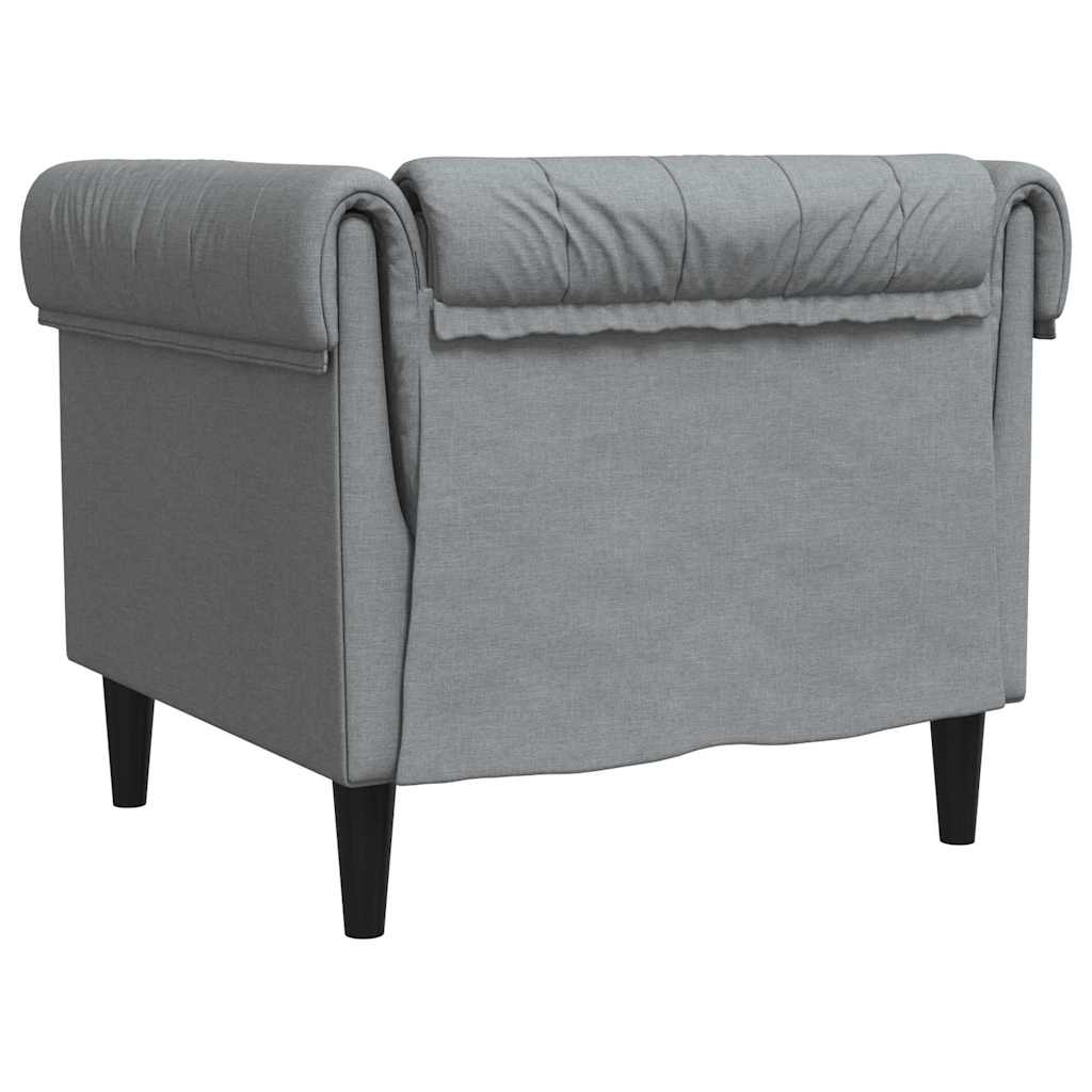 vidaXL Sofa Hellgrau 78,5 x 74,5 x 74,5 cm Polyester