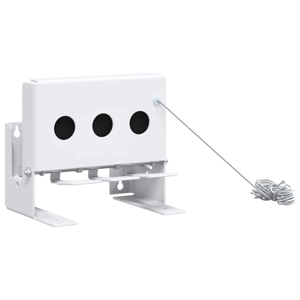 vidaXL Biathlon Knockdown Ziel Weiß 18 x 14,5 x 16 cm Stahl