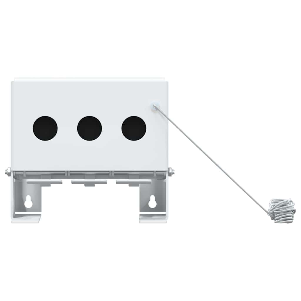 vidaXL Biathlon Knockdown Ziel Weiß 18 x 14,5 x 16 cm Stahl