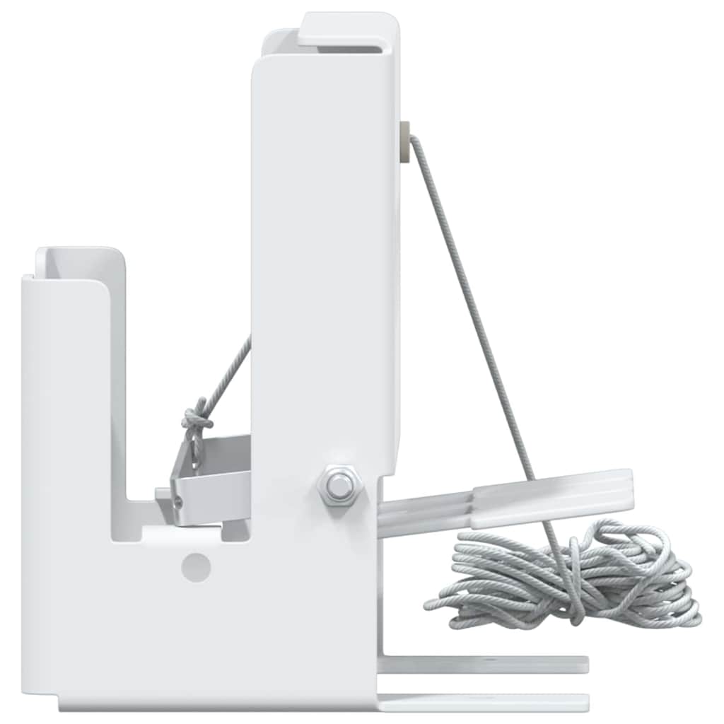 vidaXL Biathlon Knockdown Ziel Weiß 18 x 14,5 x 16 cm Stahl