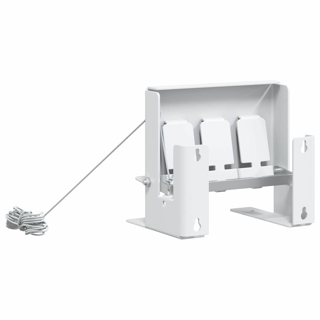 vidaXL Biathlon Knockdown Ziel Weiß 18 x 14,5 x 16 cm Stahl