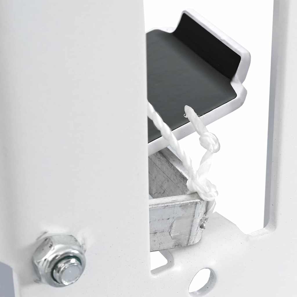 vidaXL Biathlon Knockdown Ziel Weiß 18 x 14,5 x 16 cm Stahl