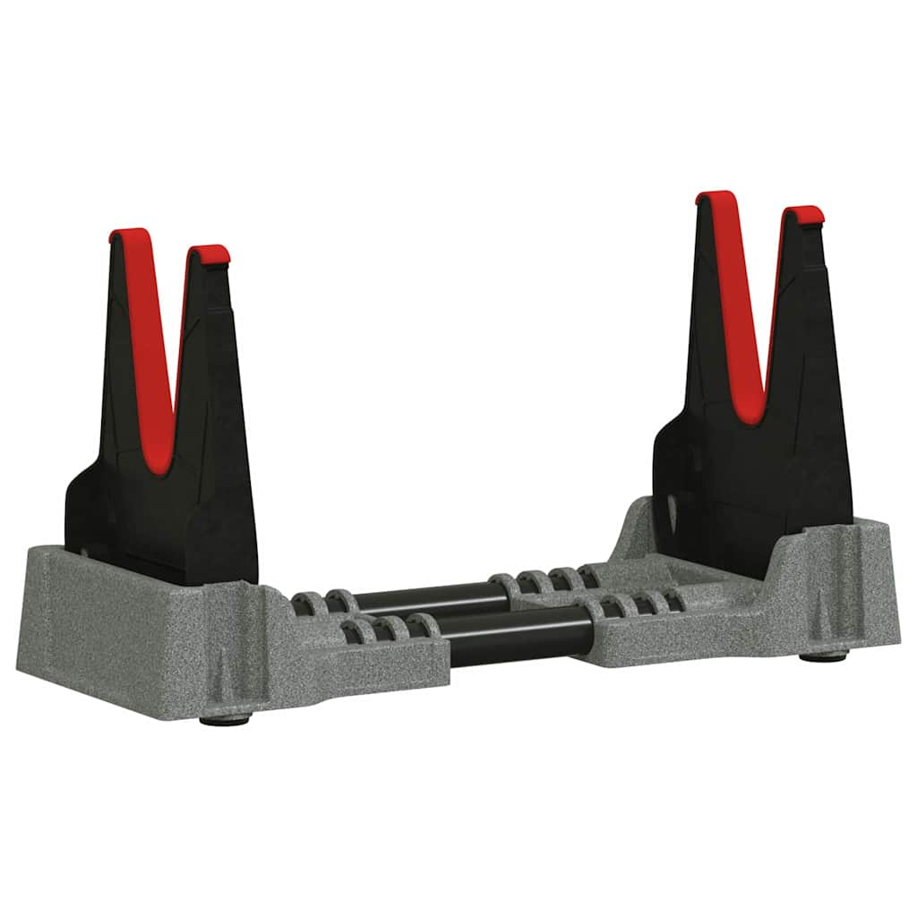 vidaXL Schießauflage Verstellbar Grau 46 x 14 x 19,5 cm Kunststoff