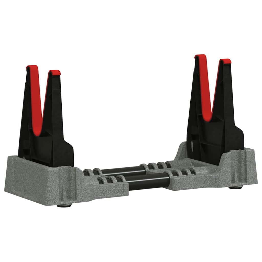 vidaXL Schießauflage Verstellbar Grau 46 x 14 x 19,5 cm Kunststoff