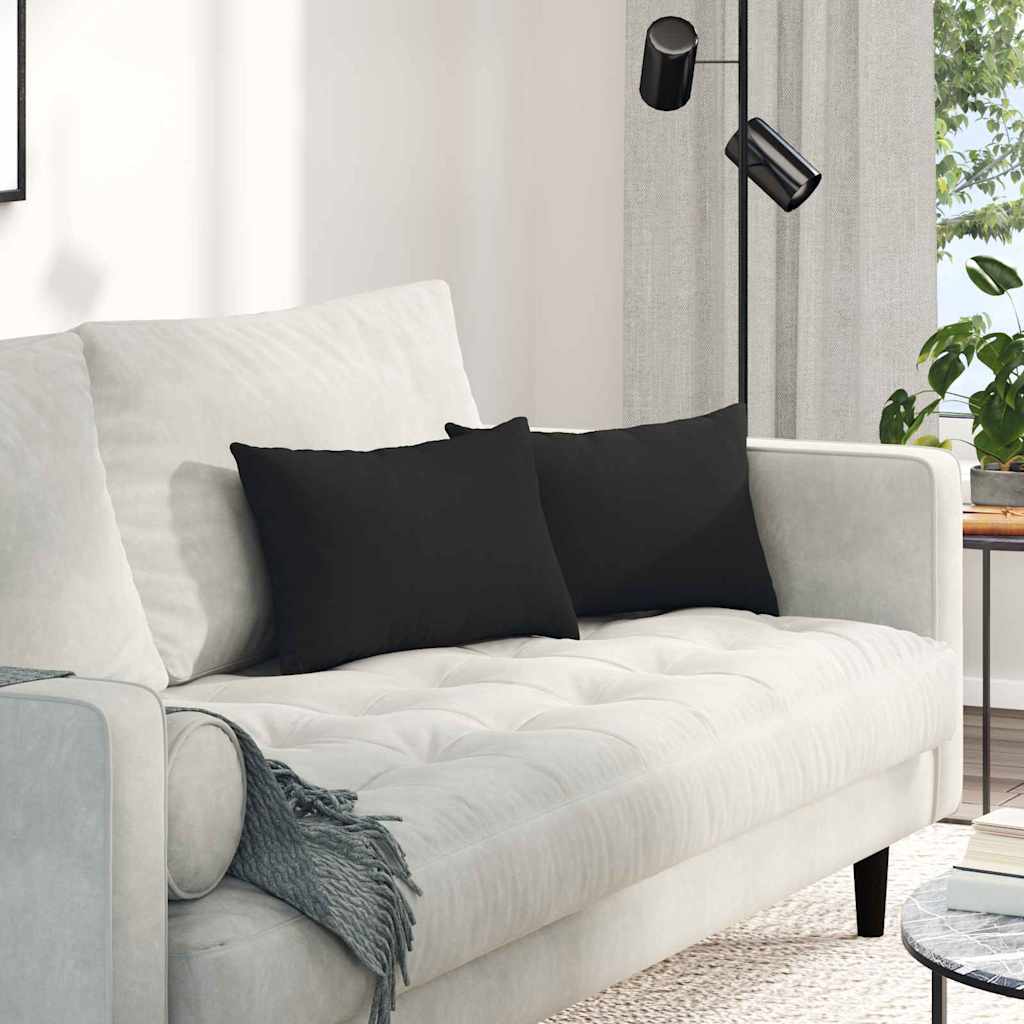 vidaXL Sofakissen 2 pcs Taupe 50 x 30 cm Stoff