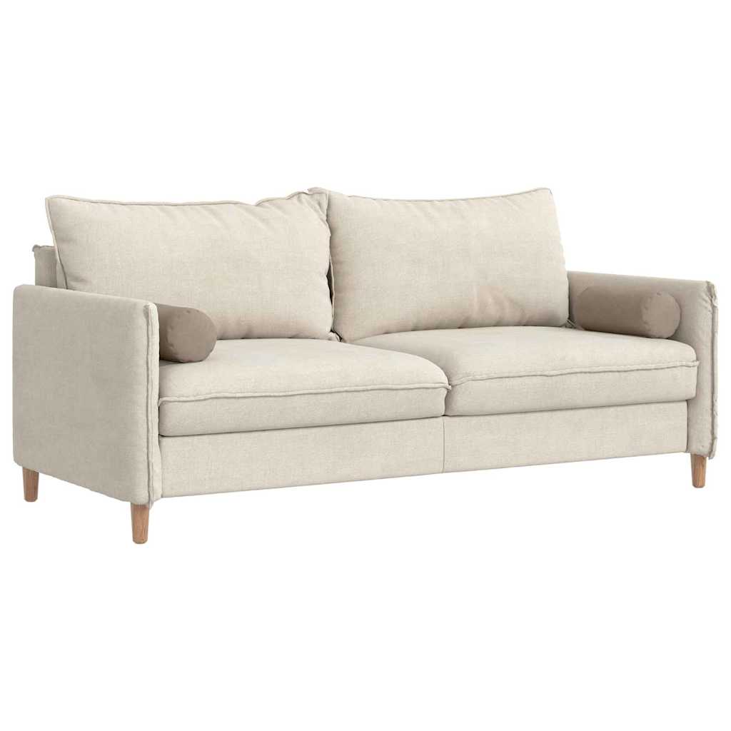 vidaXL Bolsterkissen 2 pcs Taupe Ø 15 x 40 cm Mikrofaserstoff