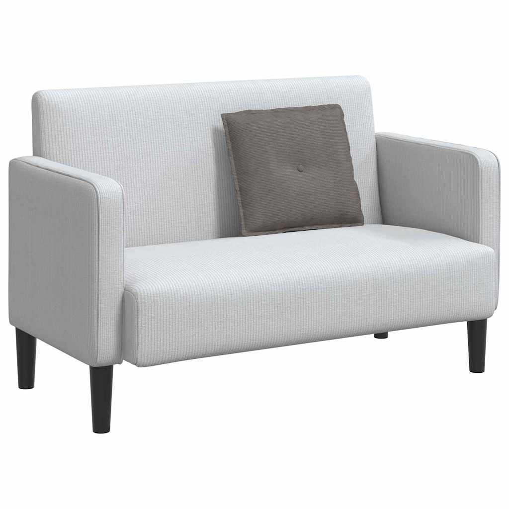 vidaXL Rücken Kissen Hellgrau 50 x 45 cm Cordstoff