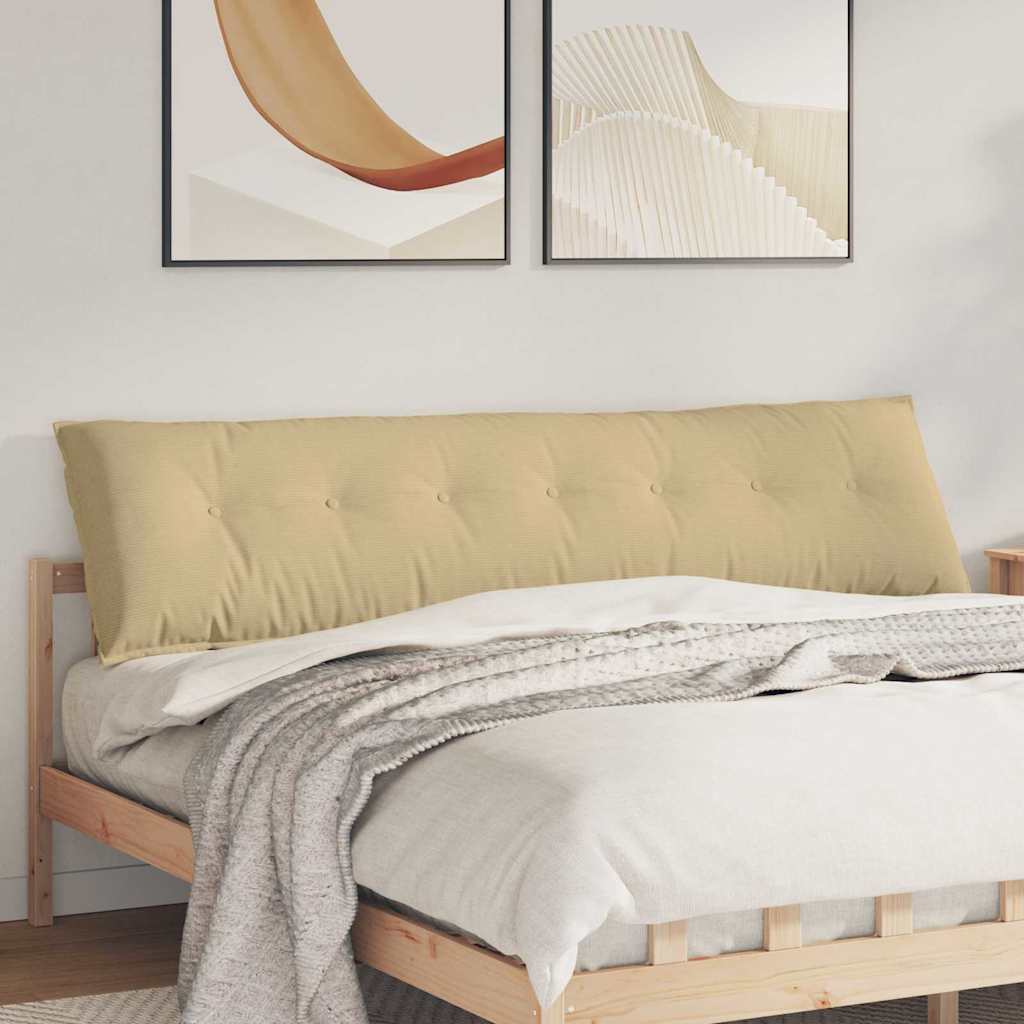 vidaXL Rücken Kissen Hellgrau 50 x 45 cm Cordstoff