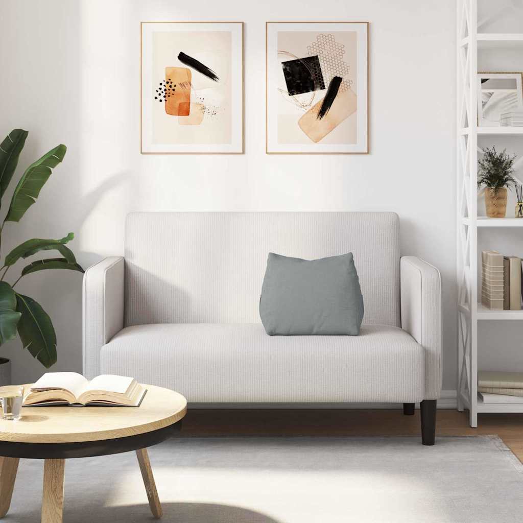 vidaXL Rücken Kissen Hellgrau 45 x 20 x 35 cm Stoff