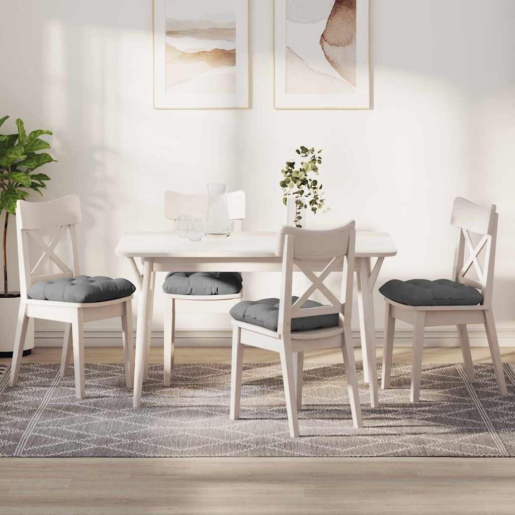 vidaXL Sitzkissen 4 pcs Taupe 40 x 40 cm Mikrofaserstoff