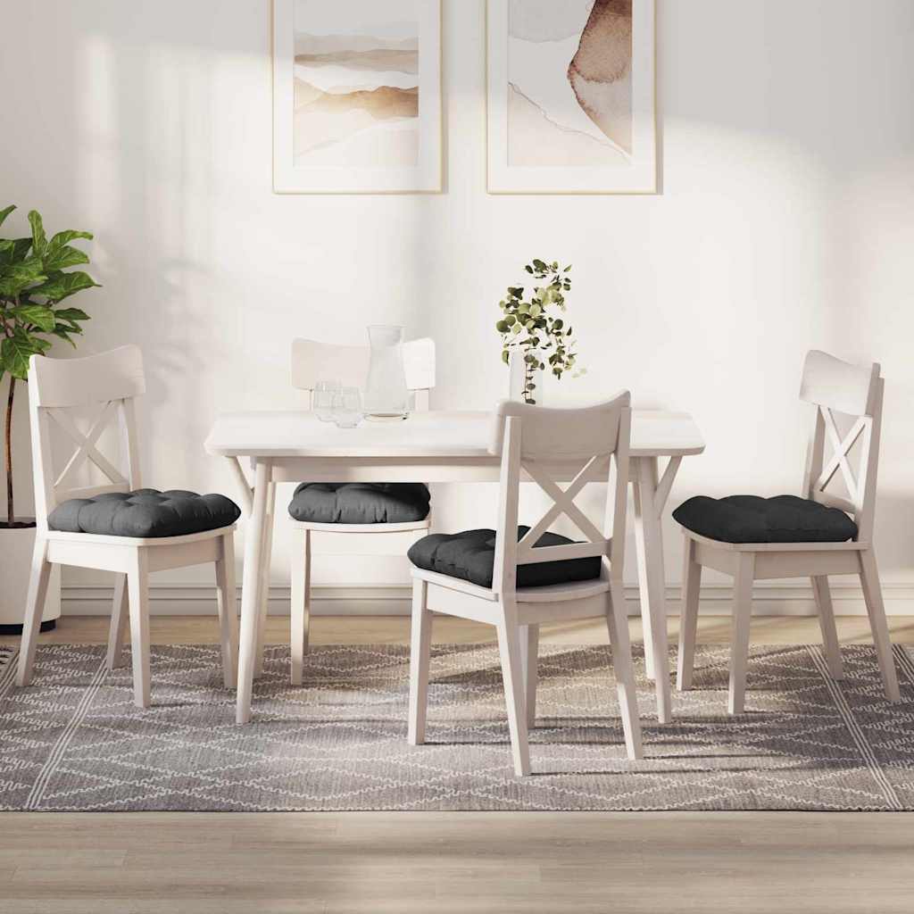 vidaXL Sitzkissen 4 pcs Hellgrau 40 x 40 cm Cordstoff