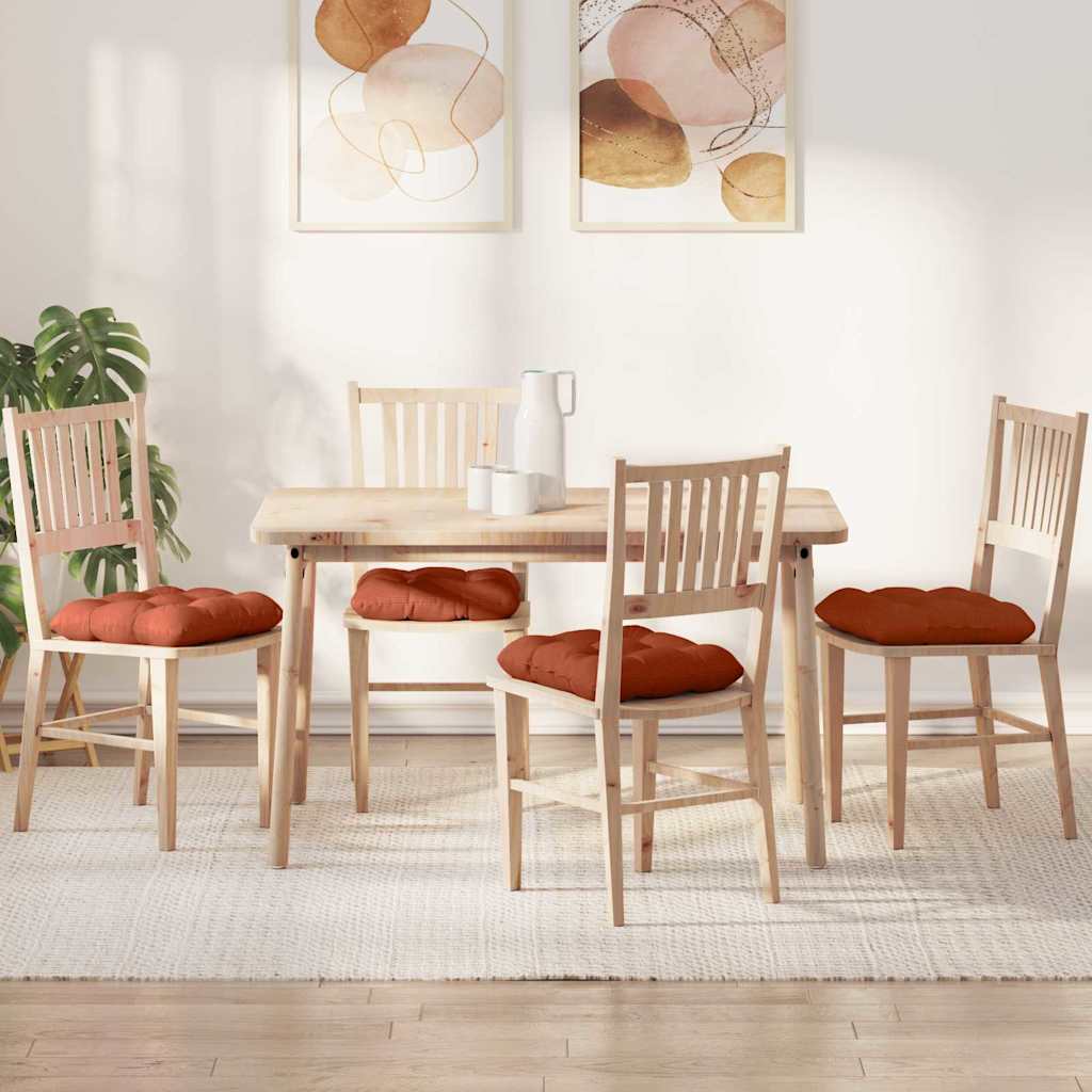 vidaXL Sitzkissen 4 pcs Hellgrau 40 x 40 cm Cordstoff