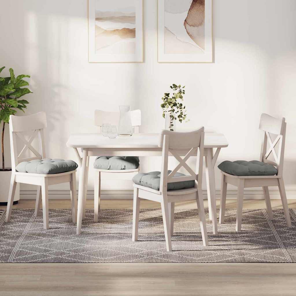 vidaXL Sitzkissen 4 pcs Taupe 40 x 40 cm Mikrofaserstoff