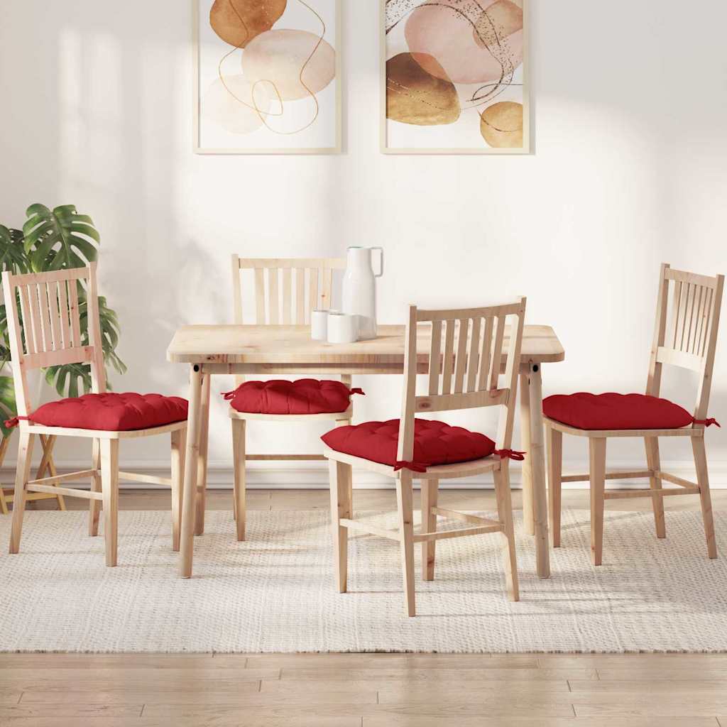 vidaXL Sitzkissen 2 pcs Hellgrau 40 x 40 x 6 cm Stoff