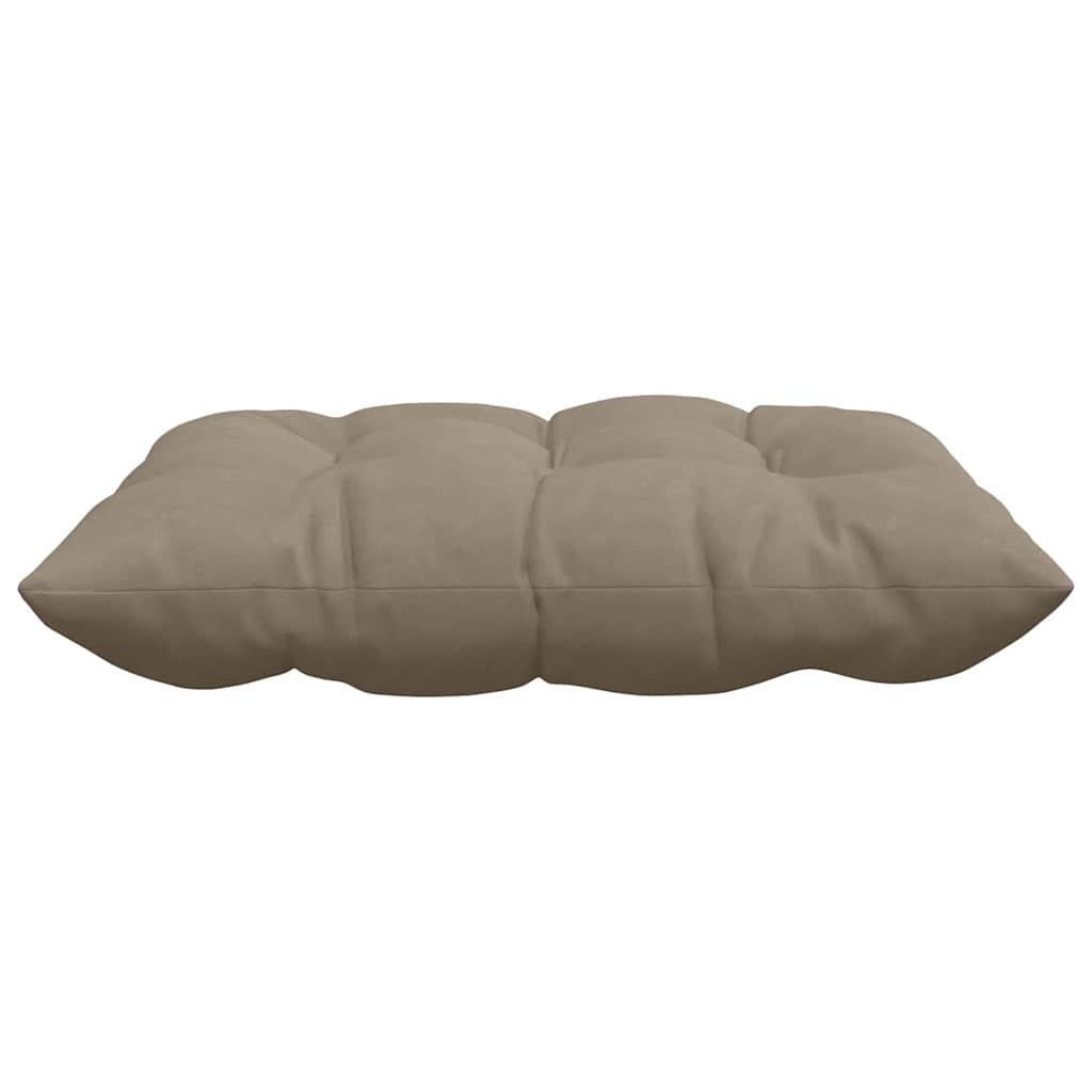 vidaXL Sitzkissen 4 pcs Taupe 40 x 40 x 6 cm Mikrofaser