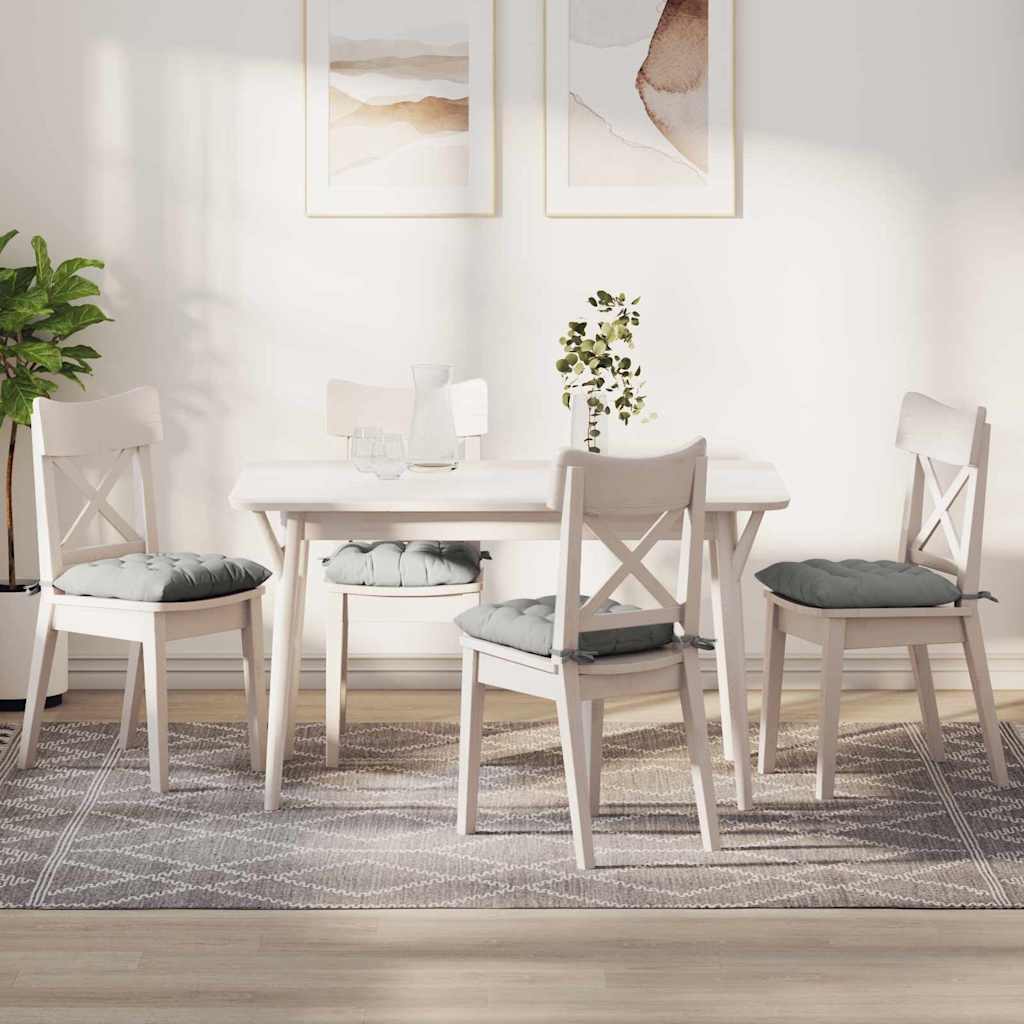 vidaXL Sitzkissen 4 pcs Taupe 40 x 40 x 6 cm Mikrofaser