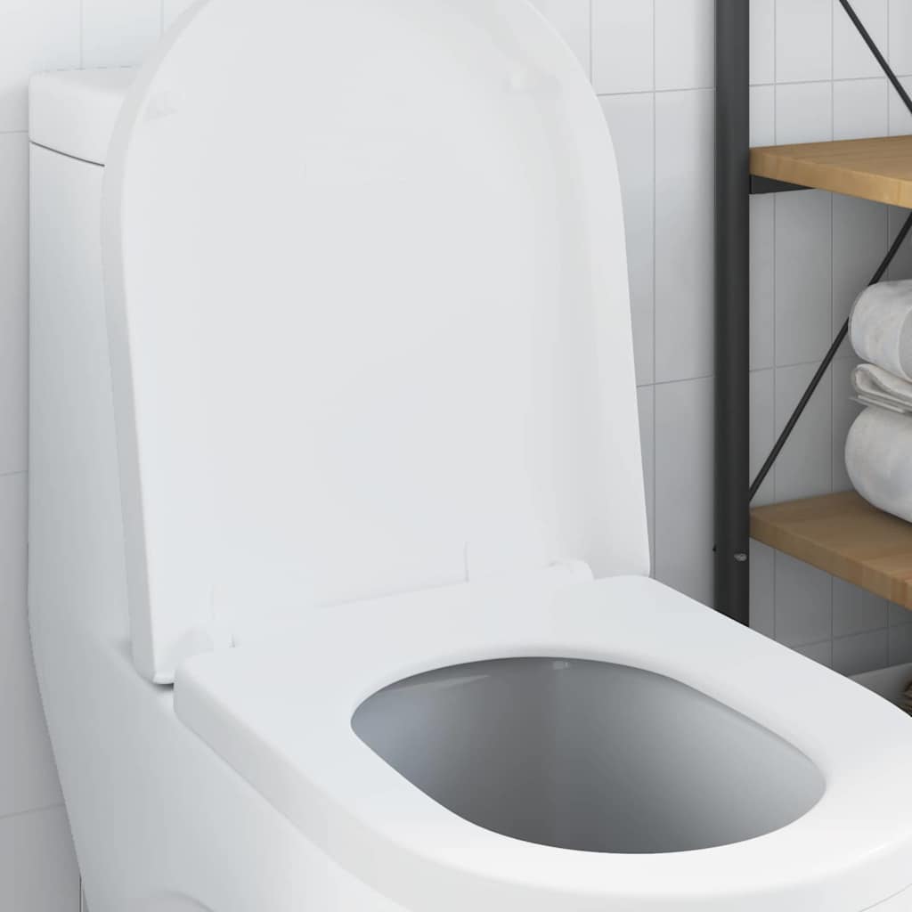 vidaXL Toilettensitz Verstellbar Weiß 48 x 36,5 x 4,5 cm Polypropylen