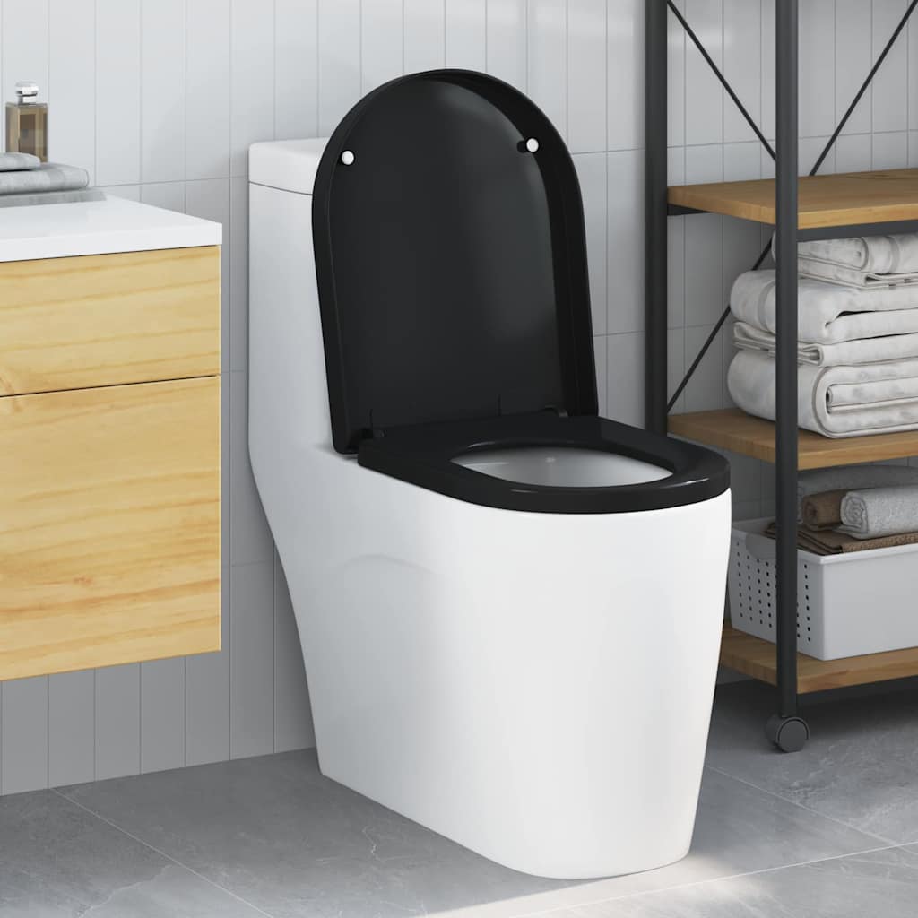 vidaXL Toilettensitz Verstellbar Weiß 48 x 36,5 x 4,5 cm Polypropylen