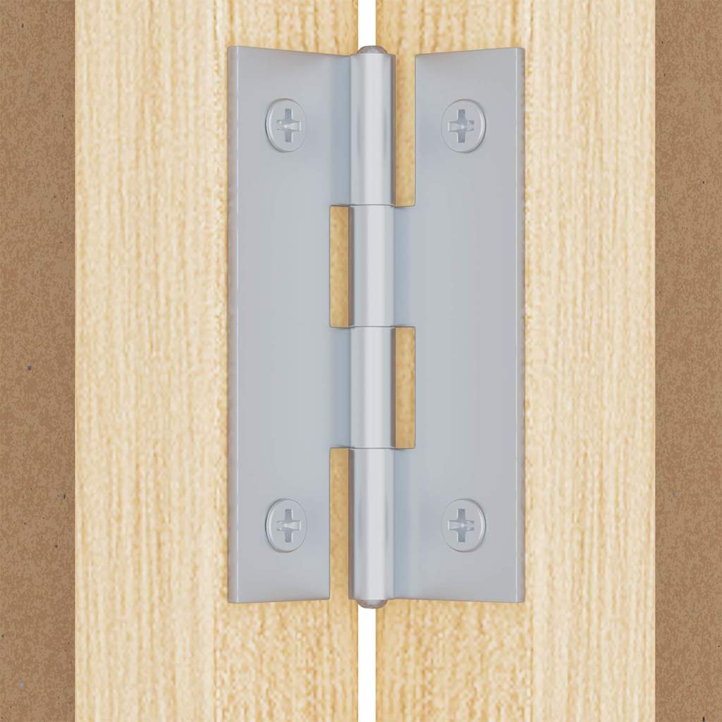 vidaXL Info-Tafel Weiß 80 x 80 x 1,4 cm Massivholz Kiefer