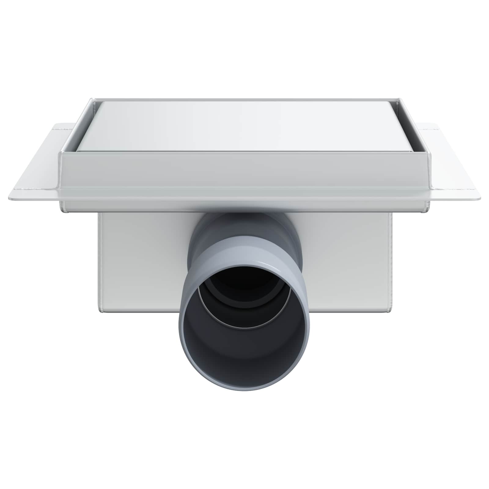 vidaXL 2 in 1 Duschabfluss Silber 15 x 15 cm Edelstahl 304