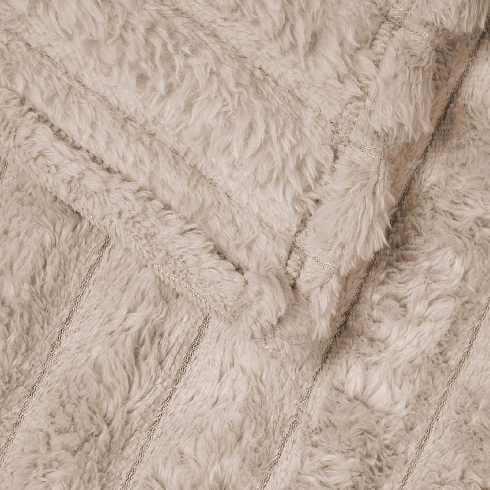 vidaXL Überwurfdecke Beige 150 x 130 cm Fleece