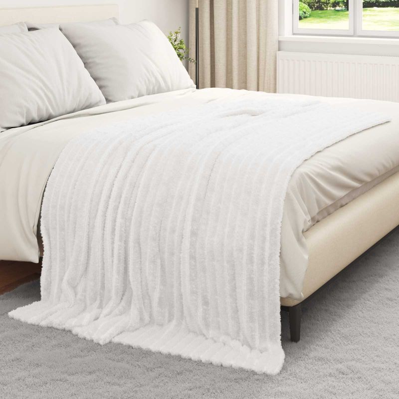 vidaXL Überwurfdecke Beige 150 x 130 cm Fleece