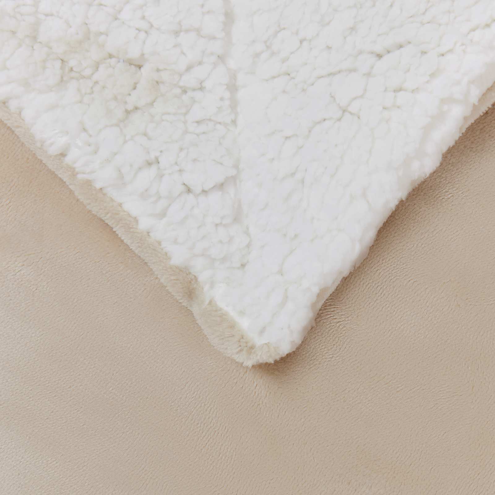 vidaXL Überwurfdecke Beige 130 x 150 cm Fleece