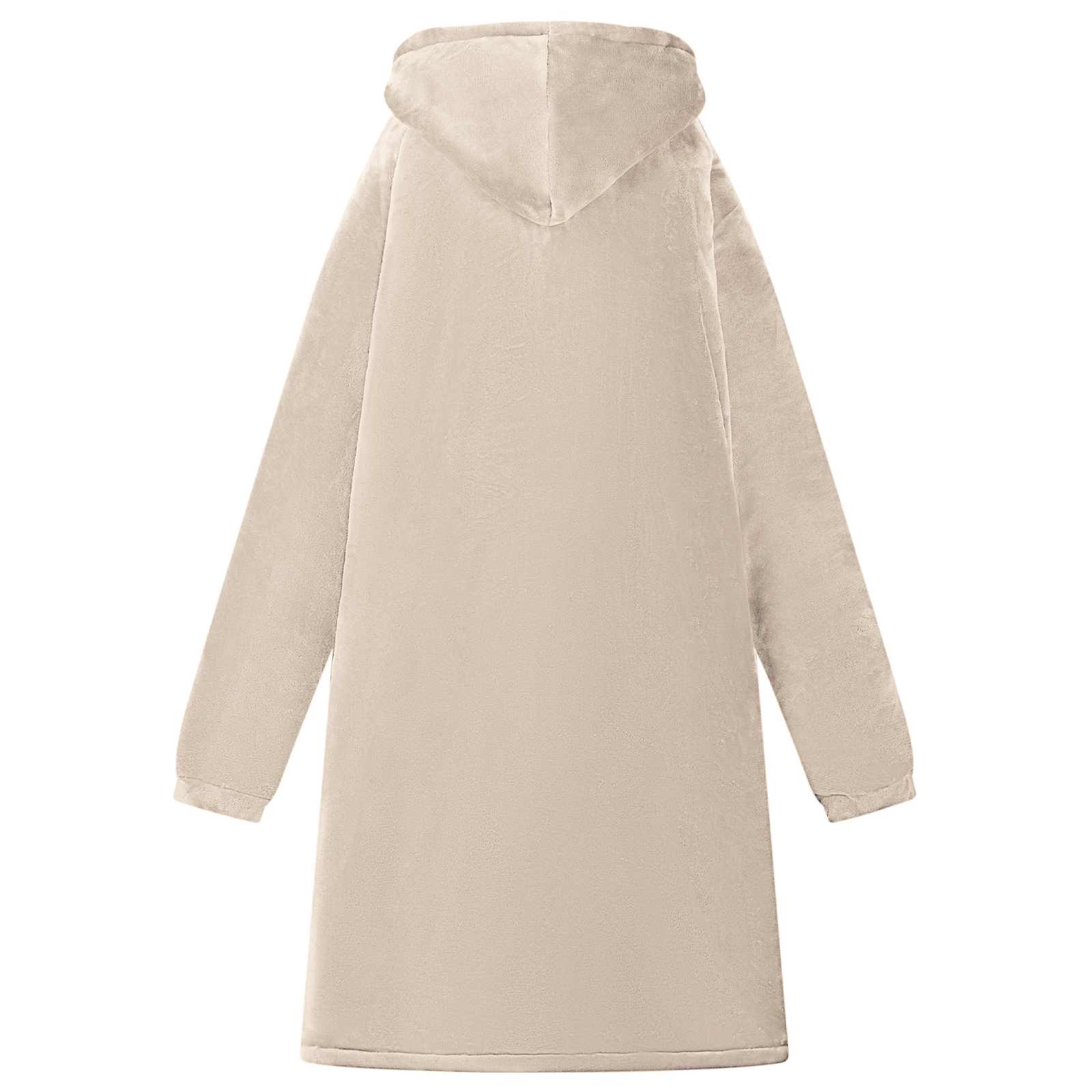 vidaXL Decken-Hoodie Beige S Fleece und Flanell