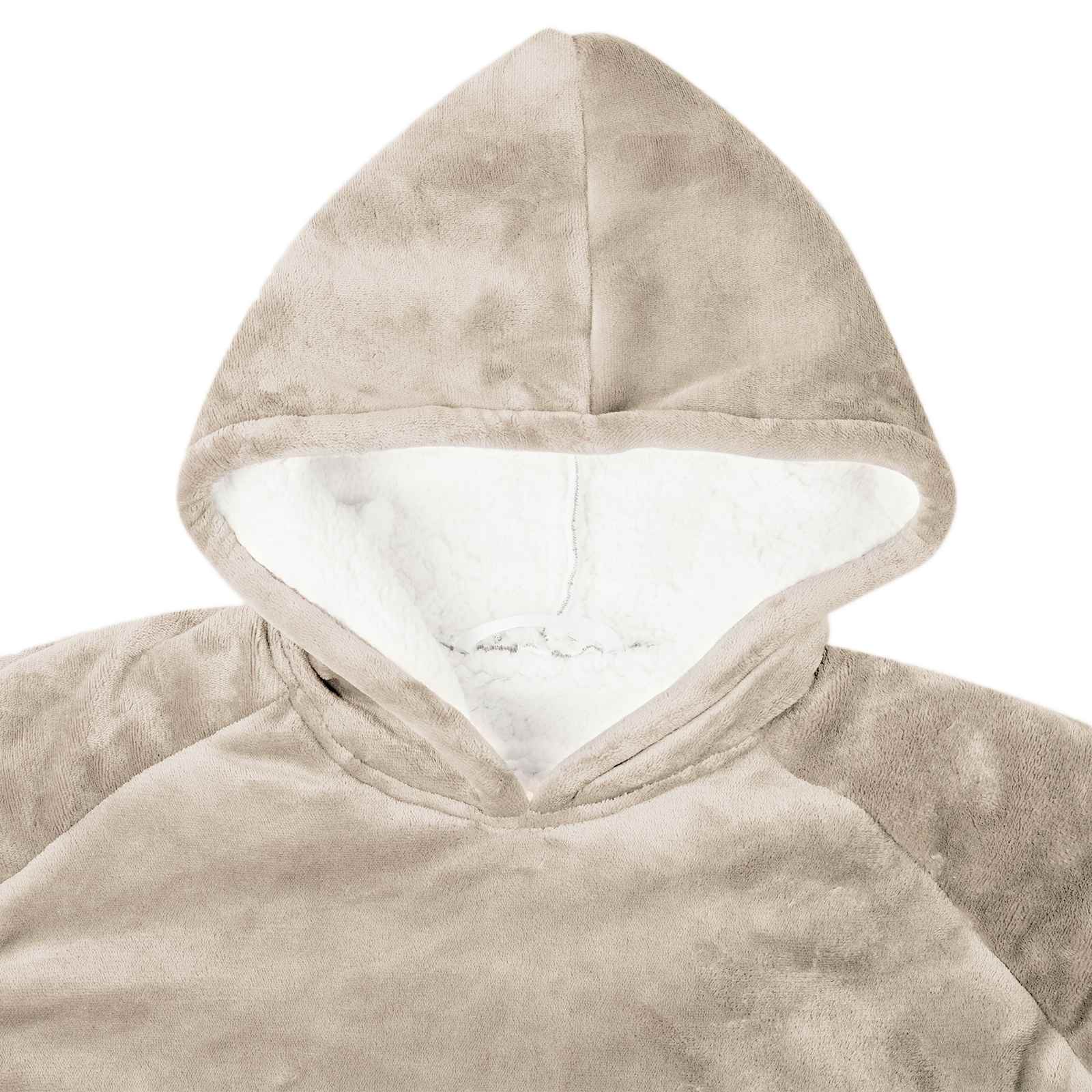 vidaXL Decken-Hoodie Beige S Fleece und Flanell