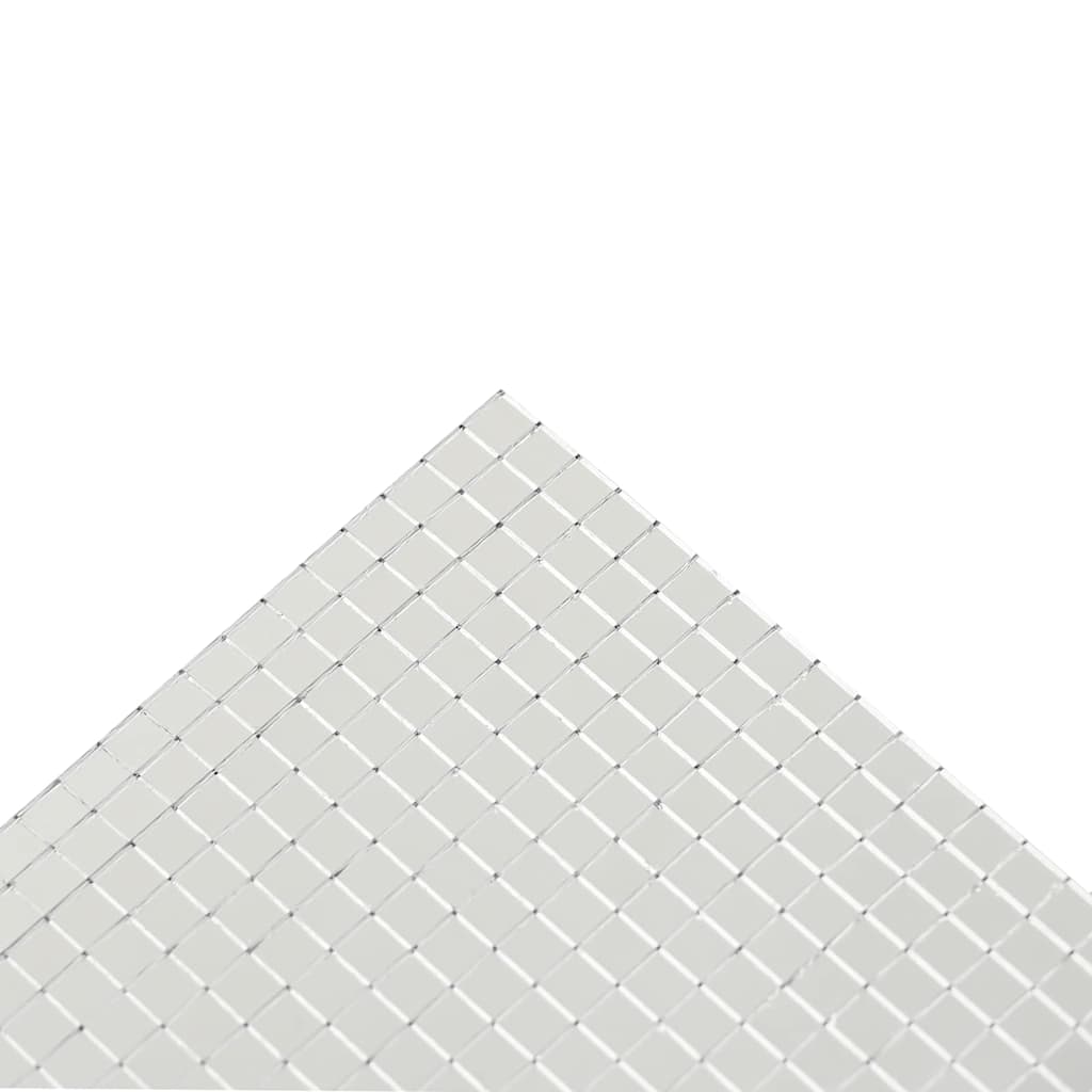 vidaXL Spiegel-Mosaikfliese Geometrisch 3 pcs Silber 30 x 30 cm Glas