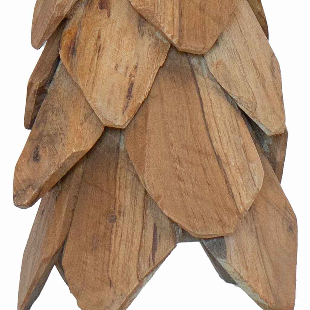 vidaXL Weihnachtsbaum mit Ständer Braun 50 cm Massivholz Teak