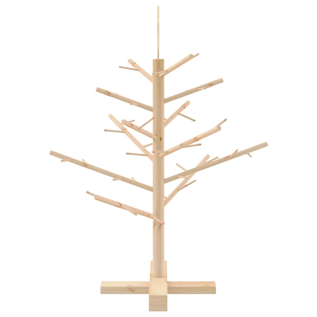 vidaXL Holz Weihnachtsbaum mit Ständer Natur 75 cm Massivholz Kiefer