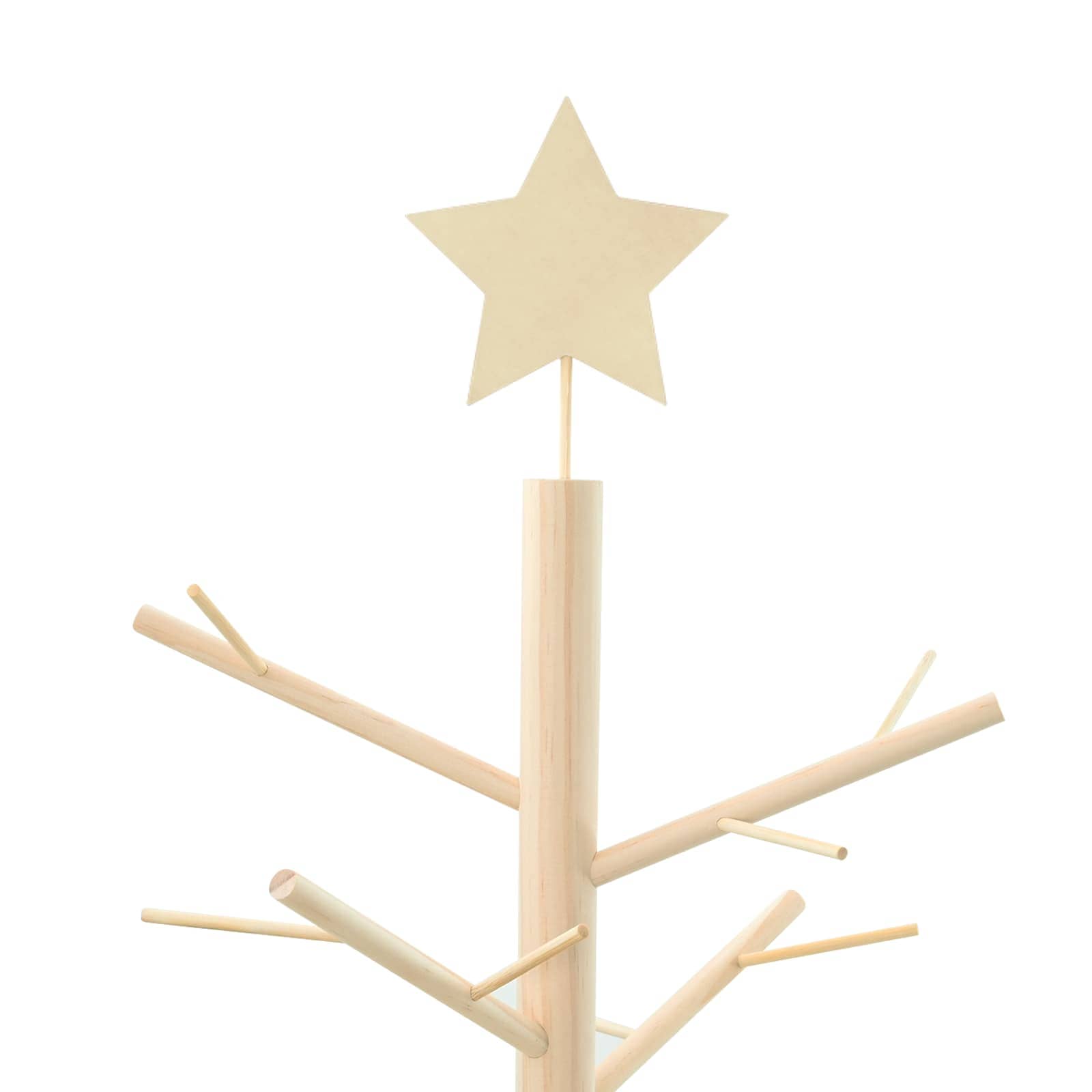 vidaXL Holz Weihnachtsbaum mit Ständer Natur 75 cm Massivholz Kiefer