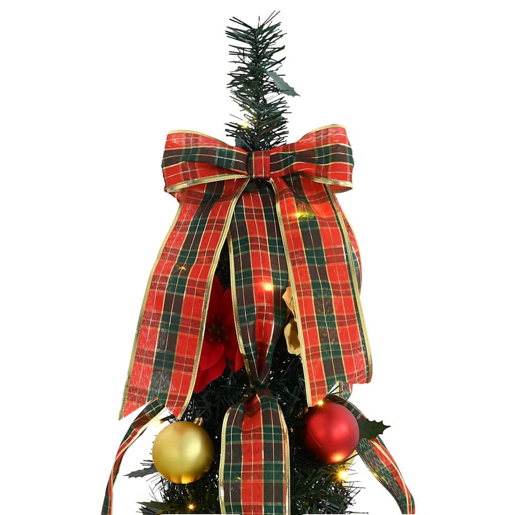 vidaXL Künstlicher Weihnachtsbaum mit 50 LEDs Grün 125 cm PVC